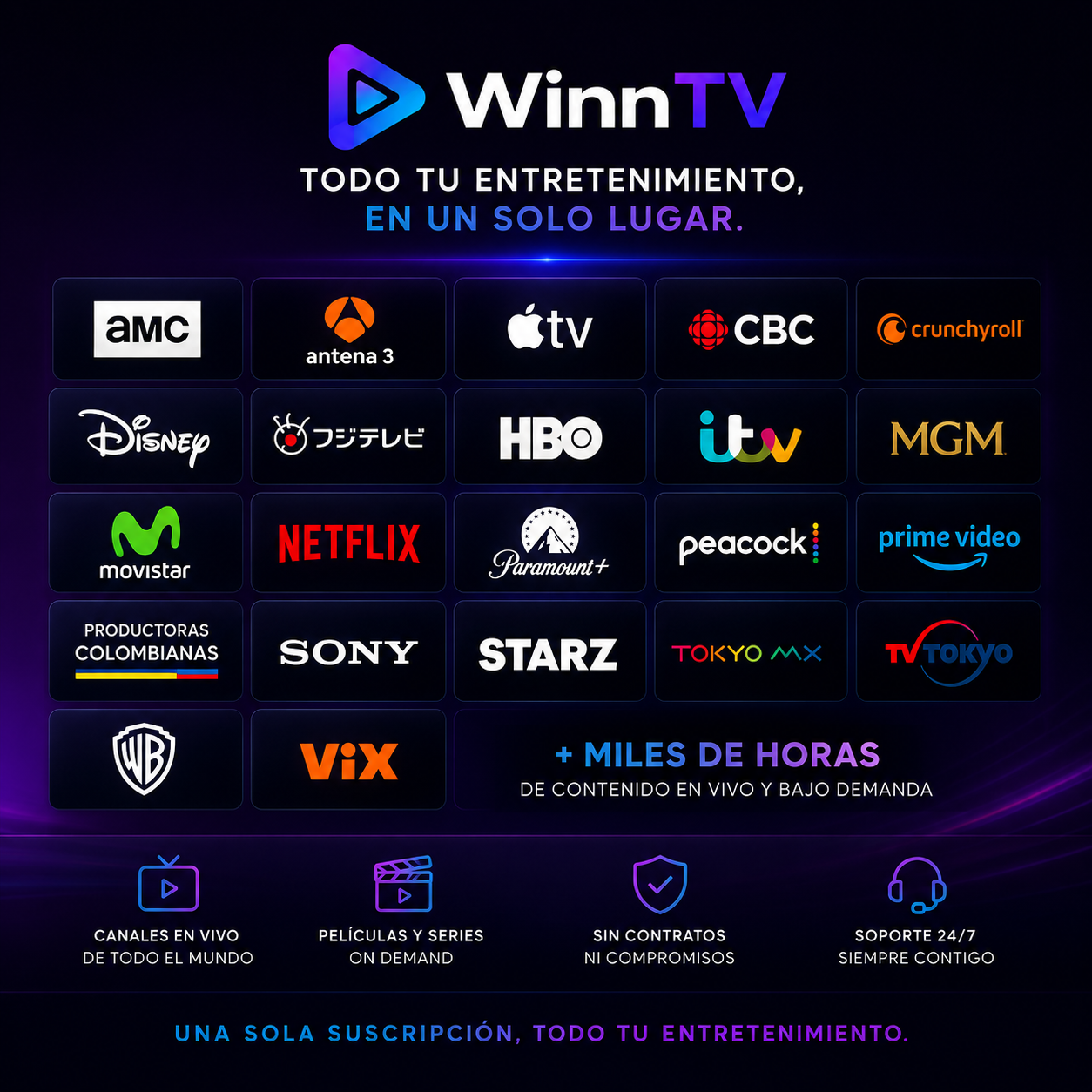 WINNTV | MENSUALIDAD DE STREAMING